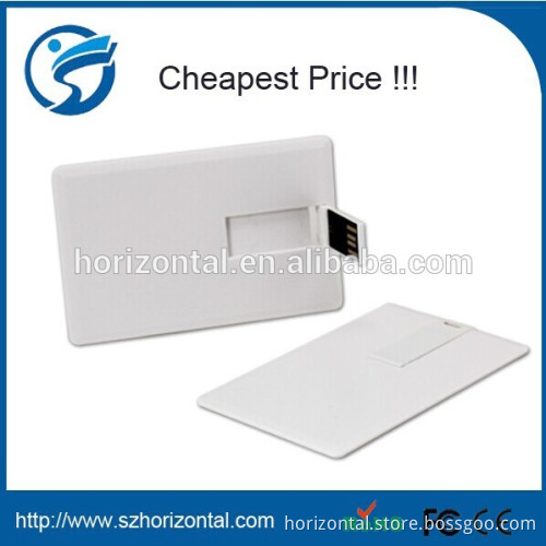 Popular style Custom LOGO personal credit card usb stick blank